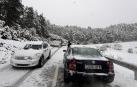 La nieve ha vuelto a Navarra en las últimas horas. La cota subirá en las próximas horas hasta los 1.200/1.000 metros.