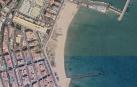 Vista aérea de la playa de los Cárabos, en Melilla, donde se produjo presuntamente la agresión.