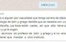 El instituto de Marcilla desmiente el bulo que corre por Whatsapp sobre su profesor de latín y griego
