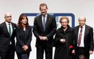 Fotos de la entrega de la Medalla de Oro de la Confederación de Empresarios de Navarra (CEN) a Manuel Torres, presidente y fundador del Grupo MTorres, acto que ha sido presidido por el rey Felipe VI.