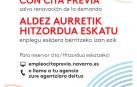 El Servicio Navarro de Empleo implanta la cita previa en Tafalla