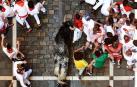Fotos de los mejores momentos de los encierros de San Fermín 2019