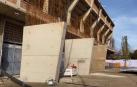 Se levantan los nuevos pilares de El Sadar