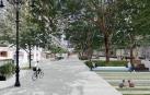 Fotos de las tres propuestas seleccionadas para peatonalizar el paseo Sarasate, en Pamplona.