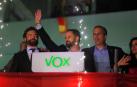 Abascal, en la sede de VOX en Madrid.