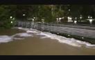 El río Ultzama, desbordado en Villava