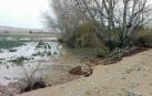 El desbordamiento del Ebro anega siete términos de Buñuel