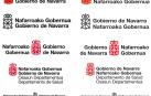 Algunos ejemplos de los logotipos bilingües del Gobierno de Navarra