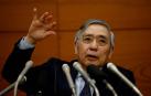 El gobiernador del Banco de Japón, Haruhiko Kuroda, durante la rueda de prensa.