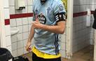 Los jugadores de la Peña Azagresa recibieron las camisetas del Celta de Vigo