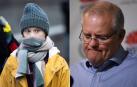 Combo de imágenes de la activista Greta Thunberg y el primer ministro australiano Scott Morrison.