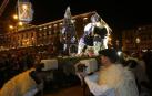 Paso de la tradicional comitiva del carbonero por las calles de la capital navarra dando inicio a las Navidades 2019