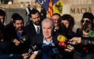 Ernest Maragall (ERC) en declaraciones tras la ofrenda anual a la tumba del expresidente de la Generalitat Francesc Macià.