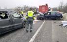 Dos heridos en un accidente con dos vehículos implicados en Noáin