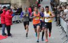 Algham, a la derecha, encabeza el grupo de carrera con Aitaddi (1), Mohamed (121) y Elmouaziz (49).