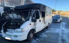 Una caravana se incendia en Tafalla sin causar daños personales