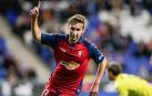 Jon Moncayola celebra el gol que marcó en el partido contra el Espanyol.