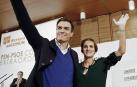 Sánchez y Chivite, este sábado, en Pamplona