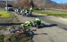 Un ciclista de 86 años, trasladado al CHN tras una caída en la PA-30, en Olloki