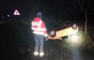 Estado en el que ha quedado el vehículo tras el accidente en Etxarri Aranatz.