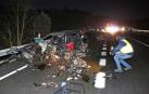 Dos muertos y cinco heridos en un accidente múltiple en la N-121-A en Olagüe