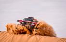 Carlos Sainz, a bordo de su Mini duranteuna etapa del Dakar.