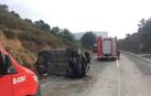 Una mujer de 49 años, herida tras accidentarse en Allo
