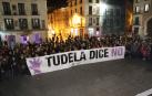 La concentración contra la presunta agresión sexual congrega a unas 500 personas en Tudela