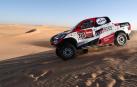 Coche de Fernando Alonso en la octava etapa del Rally Dakar