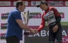 El ecuatoriano Jefferson Cepeda, último ganador de la Vuelta a Navarra en Estella.