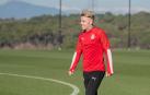 Primer entrenamiento de Brandon con el Girona