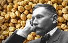 Imagen de Benito Pérez Galdos con unos garbanzos