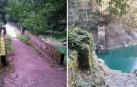 El derrumbe de un puente afecta a una de las rutas más populares de Irati