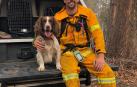 Una perra ayuda a rescatar koalas en los incendios de Australia
