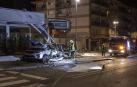 Un autobús de La Estellesa se estrelló este viernes, 17 de enero, contra una gasolinera, arrollando a viandantes y a varios vehículos, en la localidad navarra.