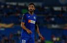 Enric Gallego, en un partido de la presente temporada con el Getafe.