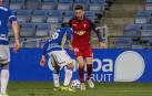 Kike Barja, durante el partido de Copa del Rey contra el Recreativo de Huelva