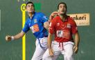 Víctor y Bengoetxea VI en un partido anterior en el Adarraga.