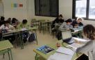 Alumnos del IESO Pero de Atarrabia durante una jornada lectiva.