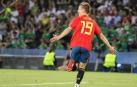 Dani Olmo celebra el segundo gol de la selección española sub-21 en la final del Campeonato de Europa