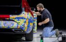 Foto del Seat León camuflado