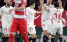 El Sevilla se afianza en la zona 'Champions' ante un inofensivo Granada