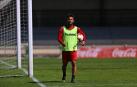 Rubén García, en uno de los últimos entrenamientos en Tajonar.