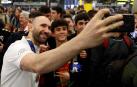 Los componentes de la selección, que este domingo se proclamó campeona de Europa, aterrizaron este lunes en Madrid a última hora de la tarde.