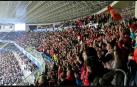 Afición de Osasuna en el Reale Arena