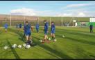 Primer entrenamiento en Tajonar de José Arnaiz