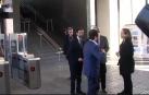 Torra inaugura junto a Colau y Aragonès una nueva estación de metro en Barcelona