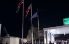 Gibraltar arría la bandera de la UE al son del 'Himno de la alegría'