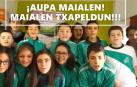 Escolares de La Presentación FESD de Villava envían su apoyo a Maialen Gurbindo