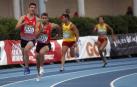 La lluvia no ha impedido que en el estadio de Larrabide se celebre el campeonato Nacional de Federación de Atletismo